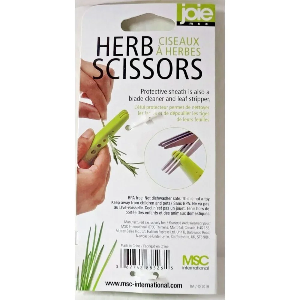 New Joie MSC Herb Scissors Six Blades for Quick Efficient Cuts Kitchen Tools‎
